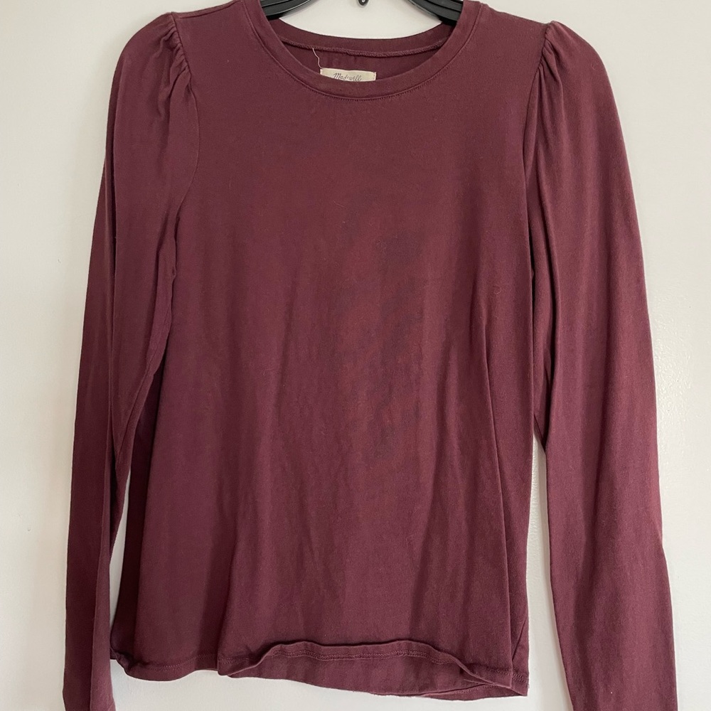 Madewell puffed sling sleeve tee shirt